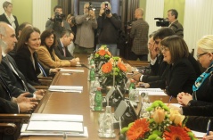 23. oktobar 2014. Predsednica Narodne skupštine u razgovoru sa predsednikom Parlamenta Grčke